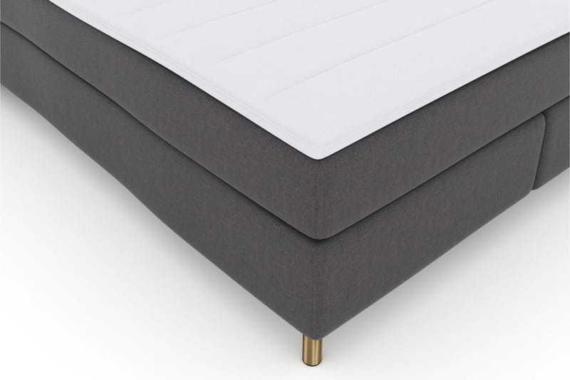 Select No 3 Komplett Sängpaket 180x200 Fast/Medium - Mörkgrå/Koppar - Products - Möbler - Säng - Kontinentalsäng