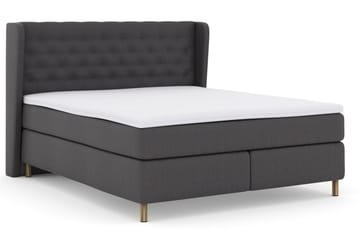 Select No 3 Komplett Sängpaket 180x200 Fast/Medium - Mörkgrå/Koppar - Products - Möbler - Säng - Kontinentalsäng