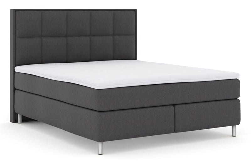 Select No 3 Komplett Sängpaket 180x200 Medium - Mörkgrå/Metall - Products - Möbler - Säng - Kontinentalsäng