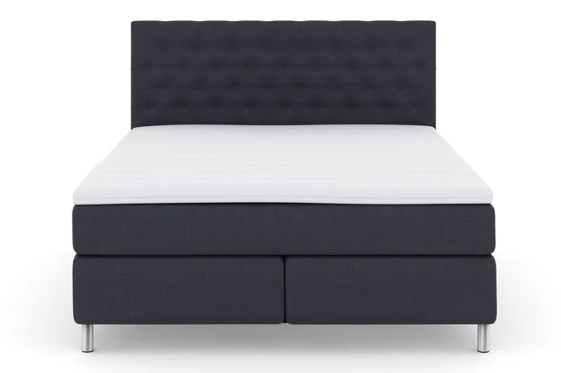 Select No 3 Komplett Sängpaket 210x210 Fast - Blå/Metall - Products - Möbler - Säng - Kontinentalsäng
