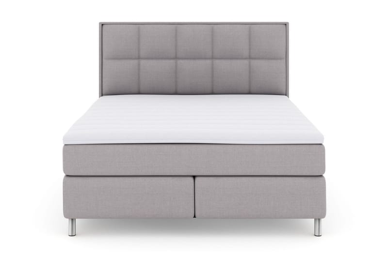 Select No 3 Komplett Sängpaket 210x210 Fast - Ljusgrå/Metall - Products - Möbler - Säng - Kontinentalsäng