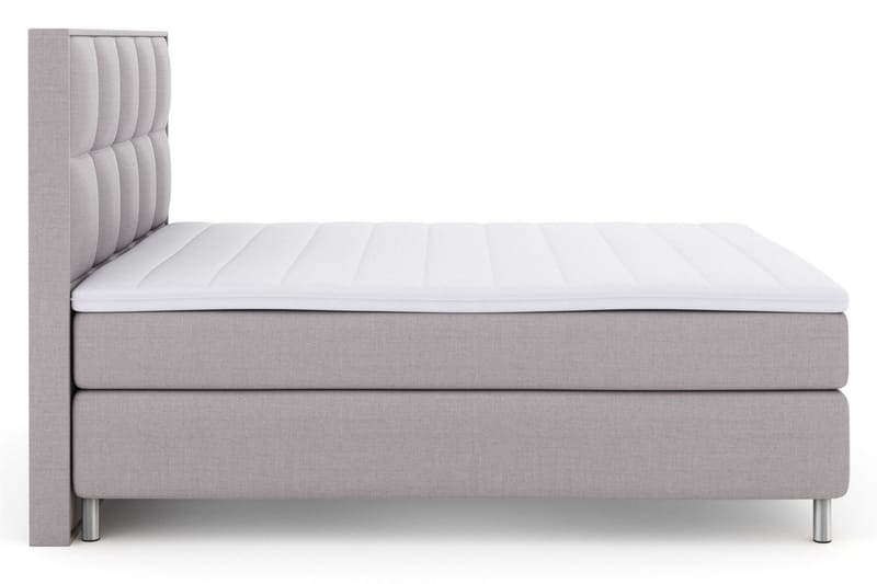 Select No 3 Komplett Sängpaket 210x210 Fast - Ljusgrå/Metall - Products - Möbler - Säng - Kontinentalsäng