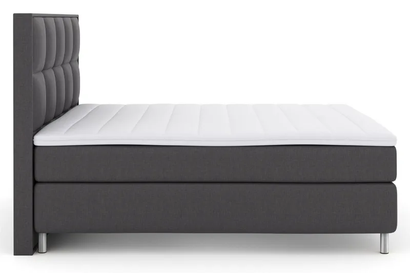 Select No 3 Komplett Sängpaket 210x210 Fast - Mörkgrå/Metall - Products - Möbler - Säng - Kontinentalsäng
