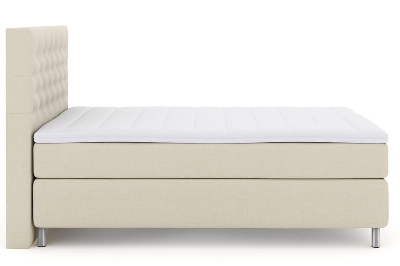 Select No 3 Kontinentalsäng 160x200 Fast/Medium - Beige/Metall - Products - Möbler - Säng - Kontinentalsäng