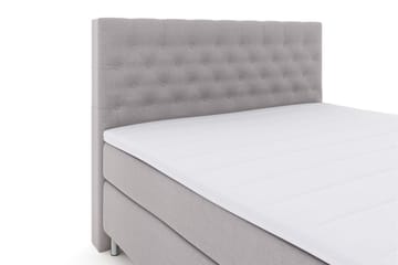 Select No 3 Kontinentalsäng 160x200 Fast/Medium - Ljusgrå/Metall - Products - Möbler - Säng - Kontinentalsäng