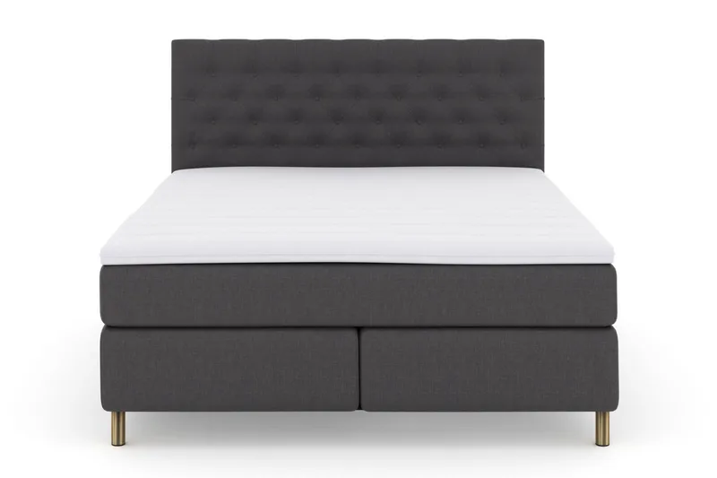 Select No 3 Kontinentalsäng 160x200 Medium - Mörkgrå/Koppar - Products - Möbler - Säng - Kontinentalsäng