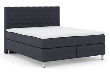 Select No 3 Kontinentalsäng 180x200 Fast/Medium - Blå/Metall - Products - Möbler - Säng - Kontinentalsäng
