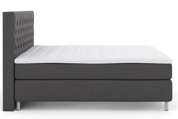 Select No 3 Kontinentalsäng 180x200 Fast/Medium - Mörkgrå/Metall - Products - Möbler - Säng - Kontinentalsäng