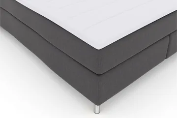 Select No 3 Kontinentalsäng 180x200 Fast/Medium - Mörkgrå/Metall - Products - Möbler - Säng - Kontinentalsäng
