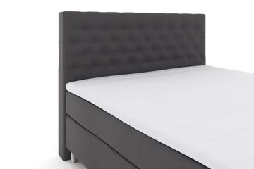 Select No 3 Kontinentalsäng 180x200 Fast/Medium - Mörkgrå/Metall - Products - Möbler - Säng - Kontinentalsäng