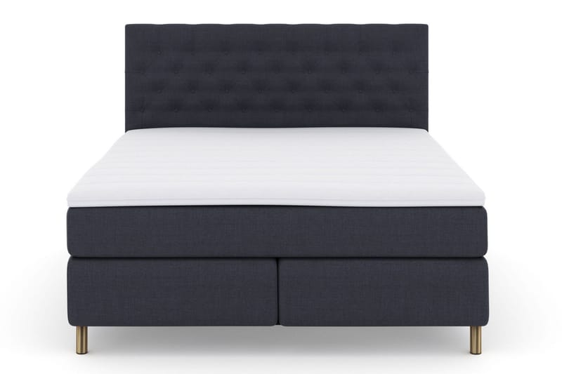 Select No 3 Kontinentalsäng 210x210 Medium, Blå/Koppar