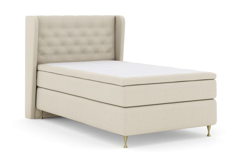 Select No 4 Komplett Sängpaket 120x200 Medium - Beige/Guld - Products - Möbler - Säng - Enkelsäng
