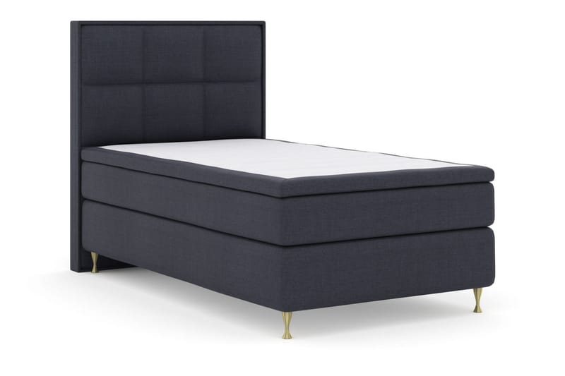 Select No 4 Komplett Sängpaket 120x200 Medium - Blå/Guld - Products - Möbler - Säng - Enkelsäng