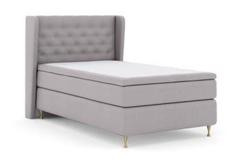 Select No 4 Komplett Sängpaket 120x200 Medium - Ljusgrå/Guld - Products - Möbler - Säng - Enkelsäng