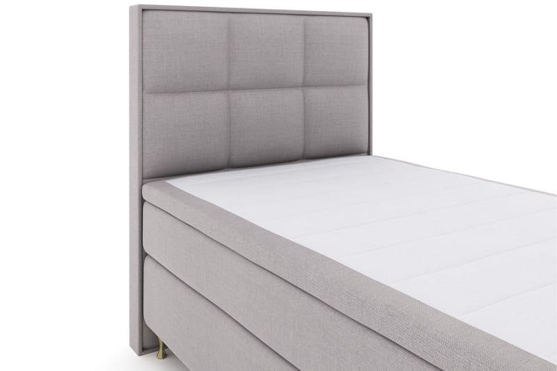 Select No 4 Komplett Sängpaket 120x200 Medium - Ljusgrå/Guld - Products - Möbler - Säng - Enkelsäng