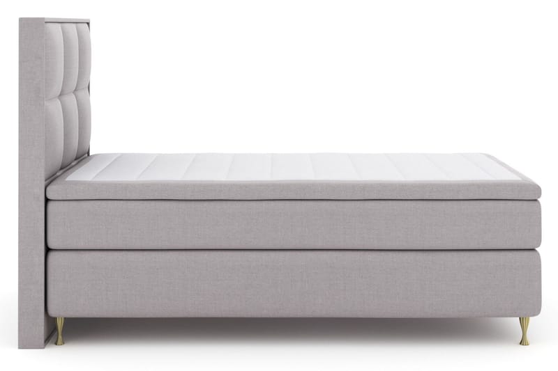 Select No 4 Komplett Sängpaket 120x200 Medium - Ljusgrå/Guld - Products - Möbler - Säng - Enkelsäng