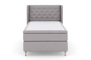 Select No 4 Komplett Sängpaket 120x200 Medium - Ljusgrå/Guld - Products - Möbler - Säng - Enkelsäng