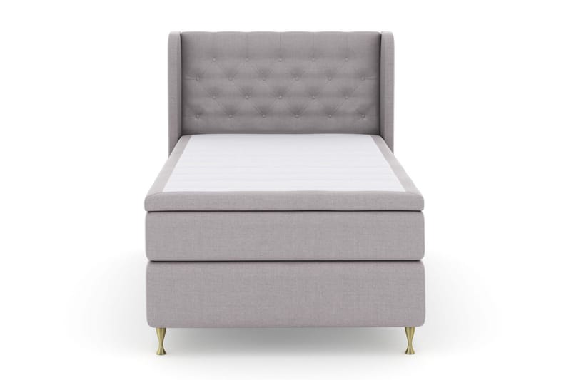 Select No 4 Komplett Sängpaket 120x200 Medium - Ljusgrå/Guld - Products - Möbler - Säng - Enkelsäng
