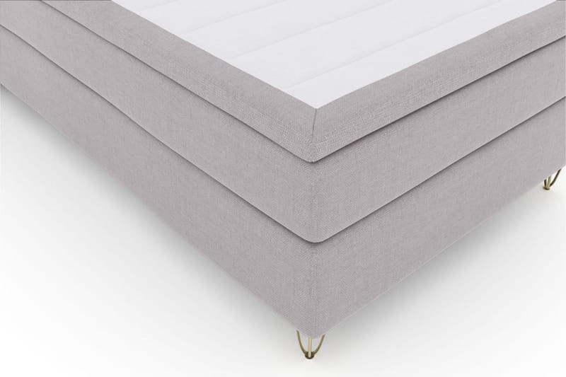 Select No 4 Komplett Sängpaket 120x200 Medium - Ljusgrå/Metall V-form - Products - Möbler - Säng - Enkelsäng