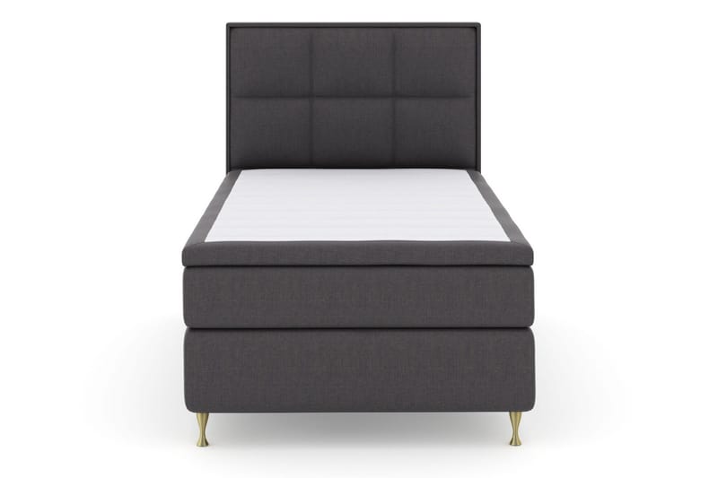 Select No 4 Komplett Sängpaket 120x200 Medium - Mörkgrå/Guld - Products - Möbler - Säng - Enkelsäng