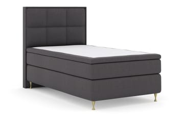 Select No 4 Komplett Sängpaket 120x200 Medium - Mörkgrå/Guld - Products - Möbler - Säng - Enkelsäng