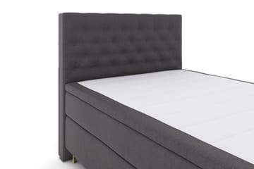 Select No 4 Komplett Sängpaket 140x200 Fast - Mörkgrå/Guld - Products - Möbler - Säng - Kontinentalsäng