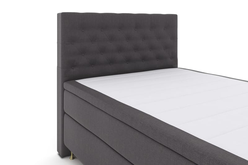 Select No 4 Komplett Sängpaket 140x200 Fast - Mörkgrå/Guld - Products - Möbler - Säng - Kontinentalsäng