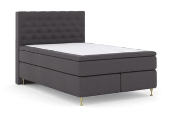 Select No 4 Komplett Sängpaket 140x200 Fast - Mörkgrå/Guld - Products - Möbler - Säng - Kontinentalsäng
