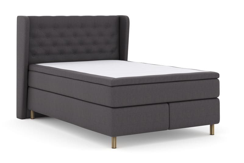 Select No 4 Komplett Sängpaket 140x200 Fast - Mörkgrå/Koppar - Products - Möbler - Säng - Kontinentalsäng