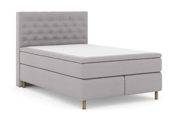 Select No 4 Komplett Sängpaket 140x200 Fast/Medium - Ljusgrå/Koppar - Products - Möbler - Säng - Kontinentalsäng