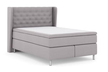 Select No 4 Komplett Sängpaket 140x200 Medium - Ljusgrå/Metall - Products - Möbler - Säng - Kontinentalsäng