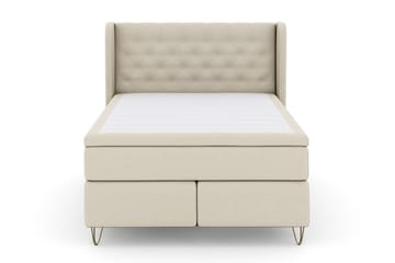 Select No 4 Komplett Sängpaket 160x200 Medium - Beige/Metall V-form - Products - Möbler - Säng - Kontinentalsäng