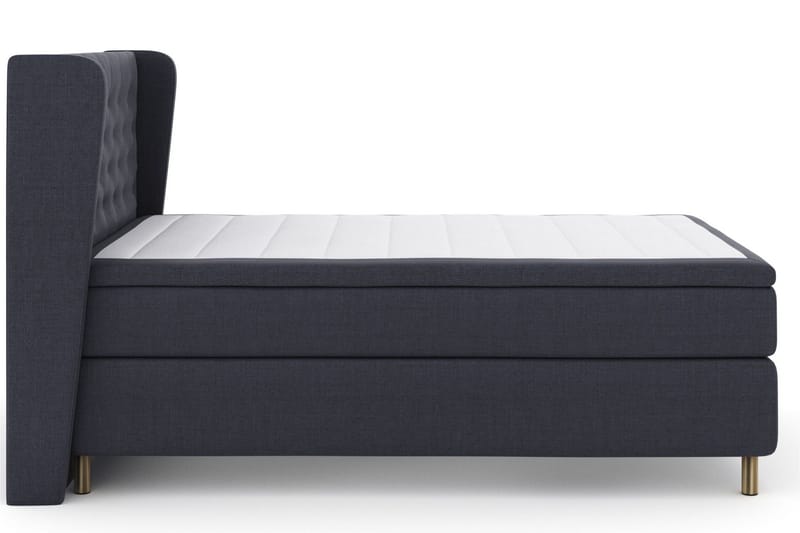 Select No 4 Komplett Sängpaket 160x200 Medium - Blå/Metall - Products - Möbler - Säng - Kontinentalsäng