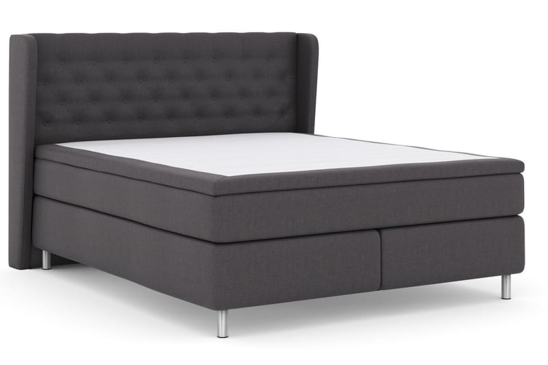 Select No 4 Komplett Sängpaket 160x200 Medium - Mörkgrå/Metall - Products - Möbler - Säng - Kontinentalsäng