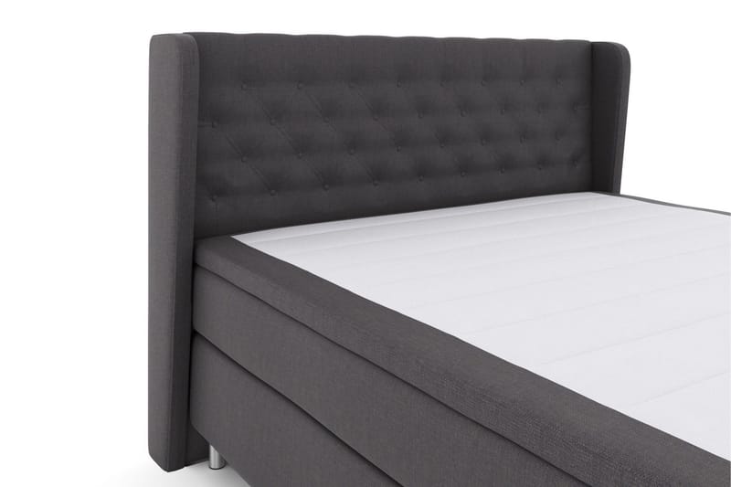 Select No 4 Komplett Sängpaket 160x200 Medium - Mörkgrå/Metall - Products - Möbler - Säng - Kontinentalsäng