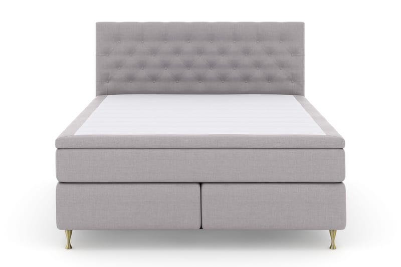 Select No 4 Komplett Sängpaket 180x200 Fast, Ljusgrå/Guld