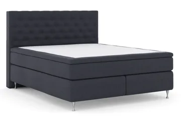 Select No 4 Komplett Sängpaket 180x200 Medium - Blå/Silver - Products - Möbler - Säng - Kontinentalsäng