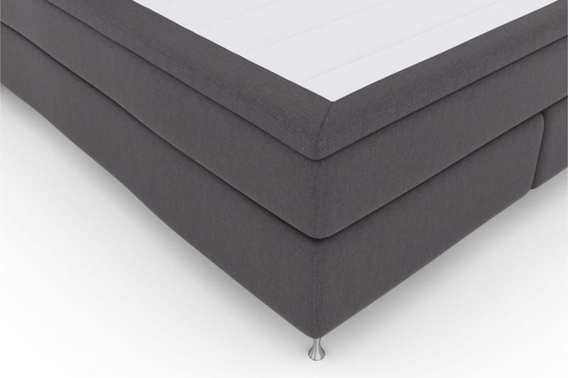 Select No 4 Komplett Sängpaket 180x200 Medium - Mörkgrå/Silver - Products - Möbler - Säng - Kontinentalsäng