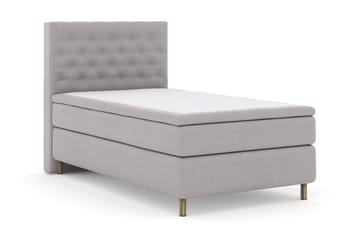 Select No 4 Kontinentalsäng 120x200 Medium - Ljusgrå/Koppar - Products - Möbler - Säng - Enkelsäng