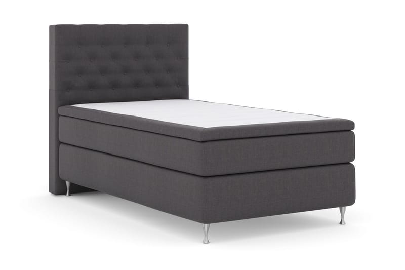 Select No 4 Kontinentalsäng 120x200 Medium - Mörkgrå/Silver - Products - Möbler - Säng - Enkelsäng