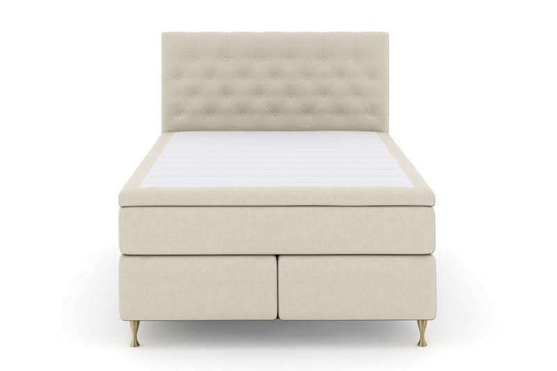 Select No 4 Kontinentalsäng 160x200 Fast - Beige/Guld - Products - Möbler - Säng - Kontinentalsäng