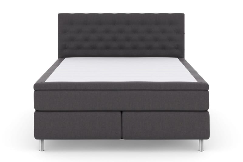 Select No 4 Kontinentalsäng 160x200 Fast/Medium - Mörkgrå/Metall - Products - Möbler - Säng - Kontinentalsäng
