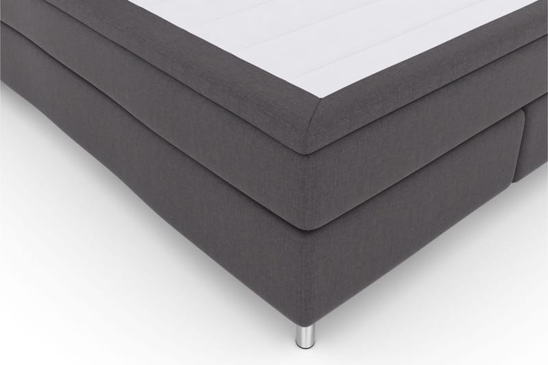 Select No 4 Kontinentalsäng 160x200 Fast/Medium - Mörkgrå/Metall - Products - Möbler - Säng - Kontinentalsäng