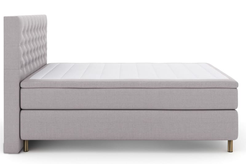 Select No 4 Kontinentalsäng 180x200 Fast - Ljusgrå/Koppar - Products - Möbler - Säng - Kontinentalsäng