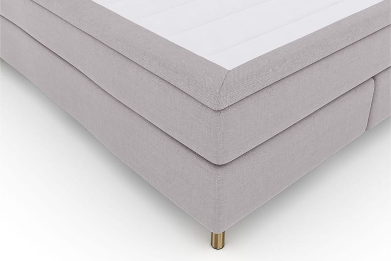 Select No 4 Kontinentalsäng 180x200 Fast - Ljusgrå/Koppar - Products - Möbler - Säng - Kontinentalsäng