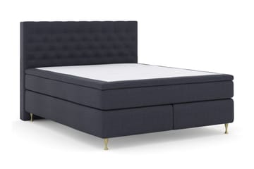 Select No 4 Kontinentalsäng 180x200 Fast/Medium - Blå/Guld - Products - Möbler - Säng - Kontinentalsäng