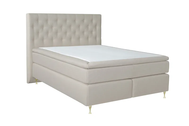 Select No 4 Kontinentalsäng 180x200 Medium - Beige/Guld - Products - Möbler - Säng - Kontinentalsäng