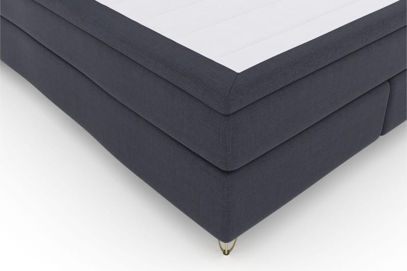 Select No 4 Kontinentalsäng 180x200 Medium - Blå/Metall V-Form - Products - Möbler - Säng - Kontinentalsäng