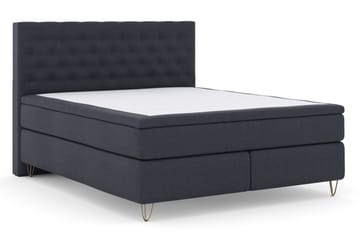 Select No 4 Kontinentalsäng 180x200 Medium - Blå/Metall V-Form - Products - Möbler - Säng - Kontinentalsäng