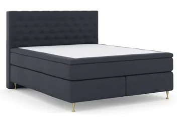 Select No 4 Kontinentalsäng 210x210 Medium - Blå/Guld - Products - Möbler - Säng - Kontinentalsäng